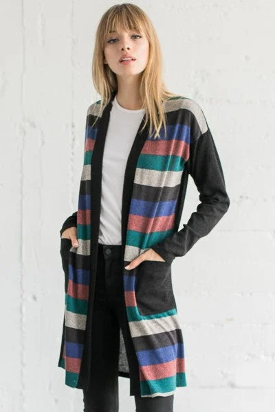 Multi Stripe Cardigan