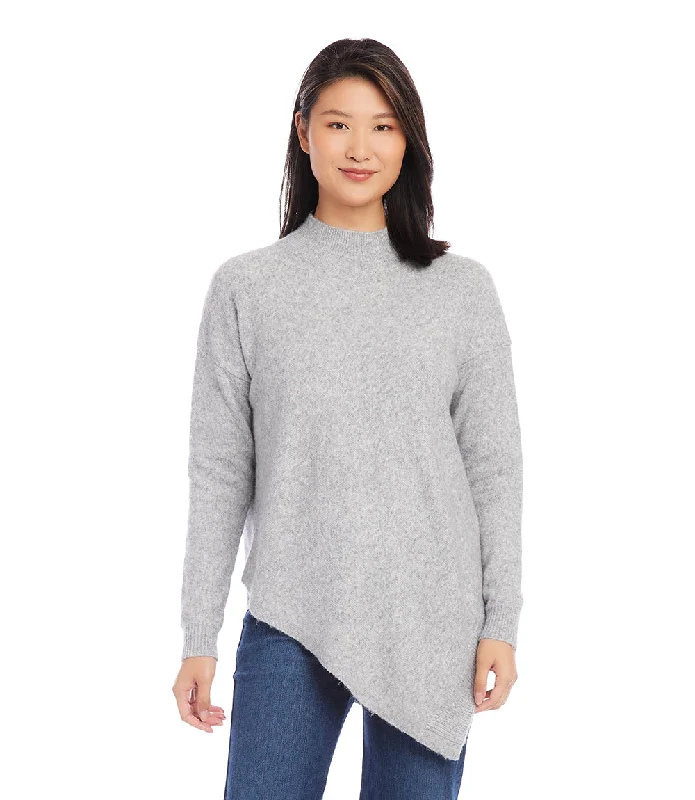 Asymmetric Turtleneck Sweater