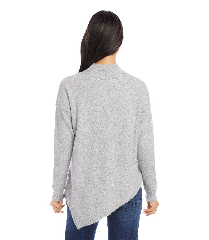 Asymmetric Turtleneck Sweater