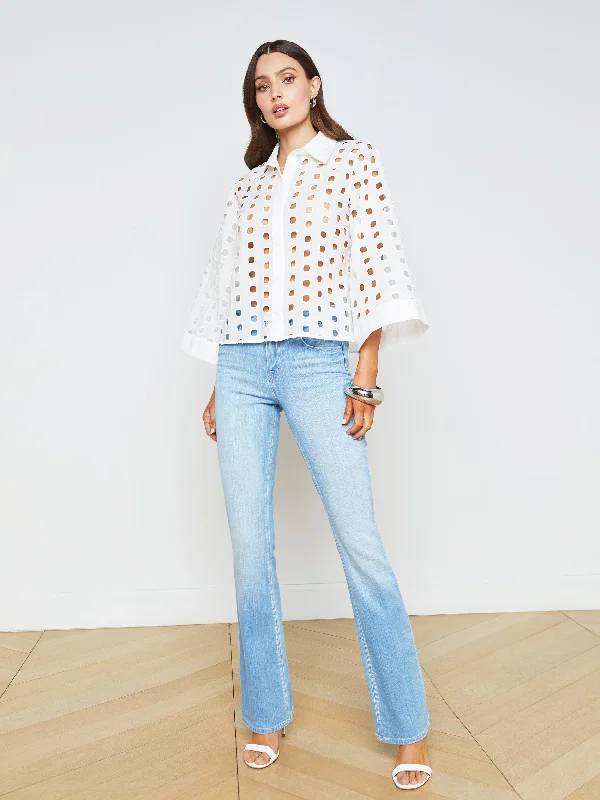 Breslin Eyelet Blouse