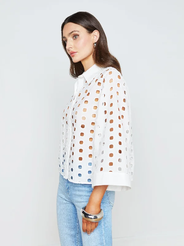 Breslin Eyelet Blouse