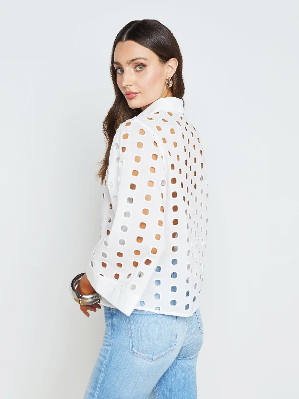 Breslin Eyelet Blouse