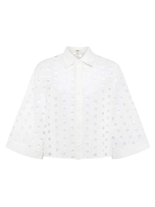 Breslin Eyelet Blouse