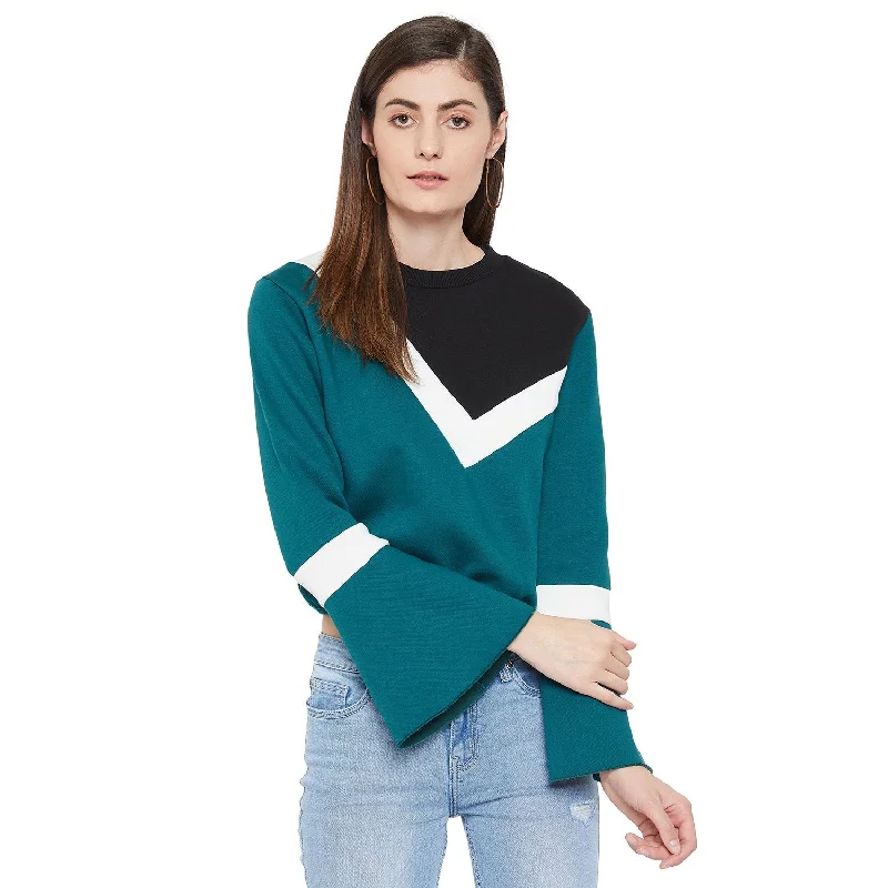 Camla Barcelona Teal Sweatshirt For Women