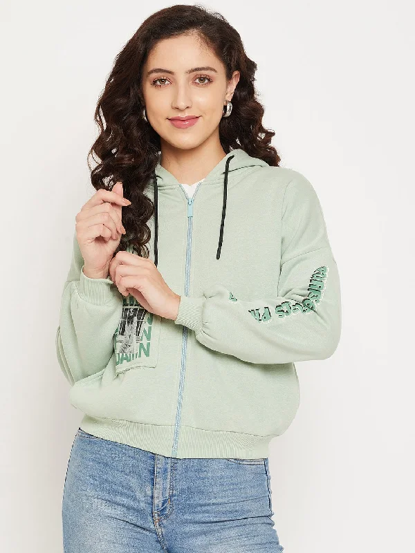 Camla Women Green Sweatshirt