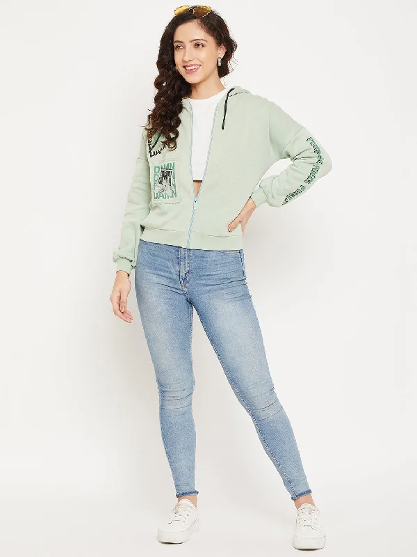 Camla Women Green Sweatshirt