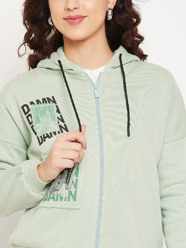 Camla Women Green Sweatshirt