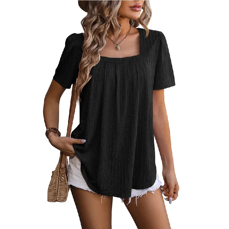 FashionSierra Casual Loose Vintage Elegant Summer Youth Female Blouse