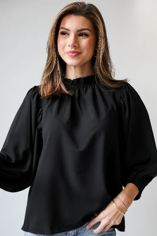 FINAL SALE - Isabelle Ruffle Blouse - DU DEAL