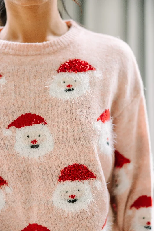 Jolly Good Fellow Blush Sweater