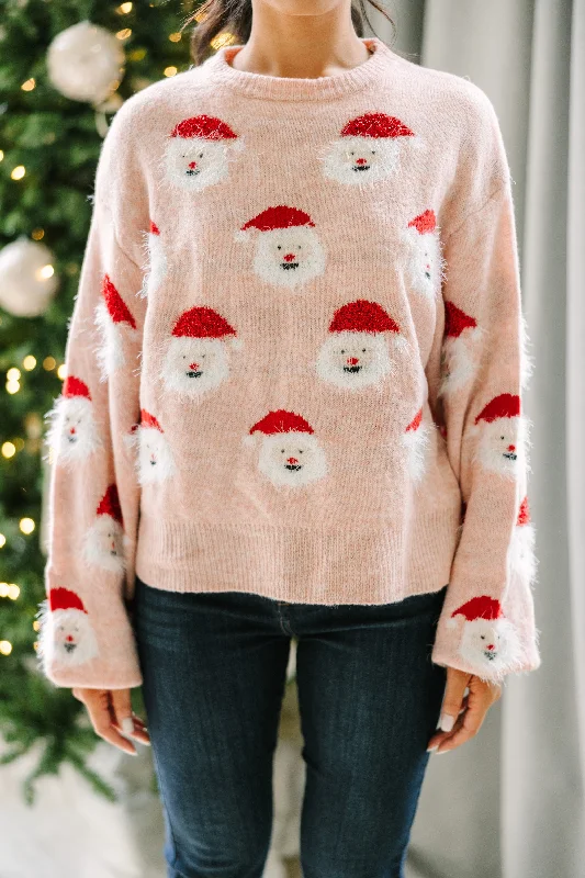 Jolly Good Fellow Blush Sweater