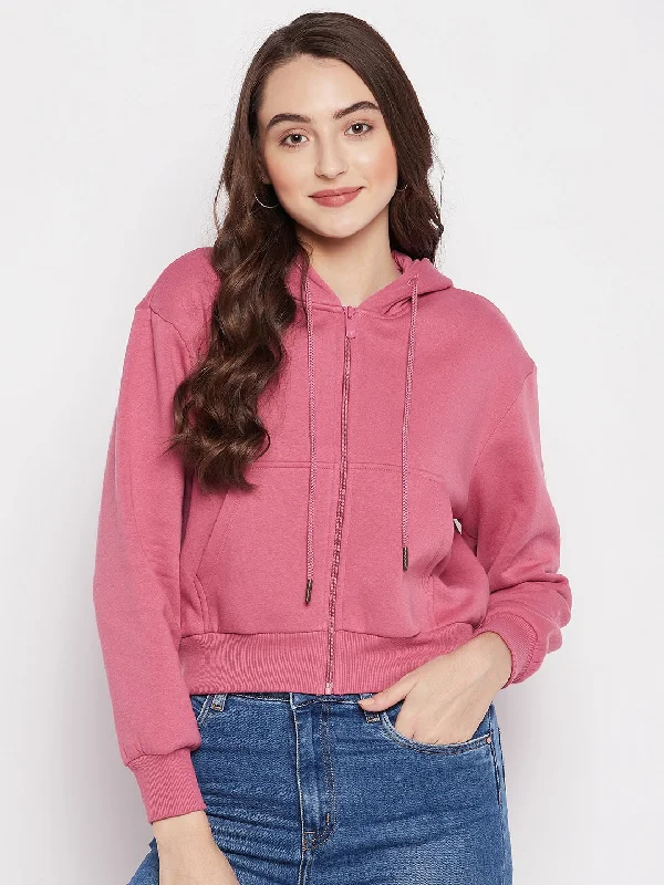 Madame Magenta Crop Sweatshirt