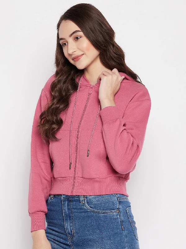 Madame Magenta Crop Sweatshirt