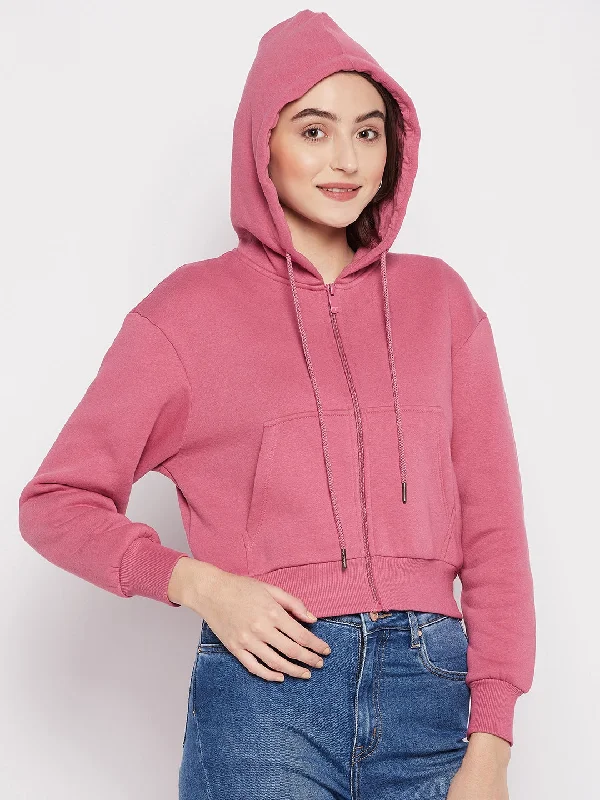 Madame Magenta Crop Sweatshirt