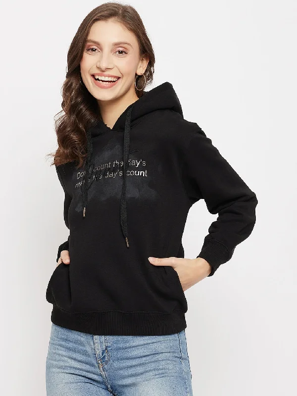 Madame  Black Sweatshirt