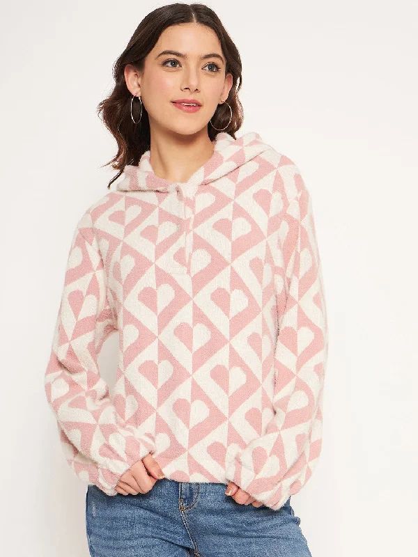 Madame Peach Hood Neck Sweatshirt