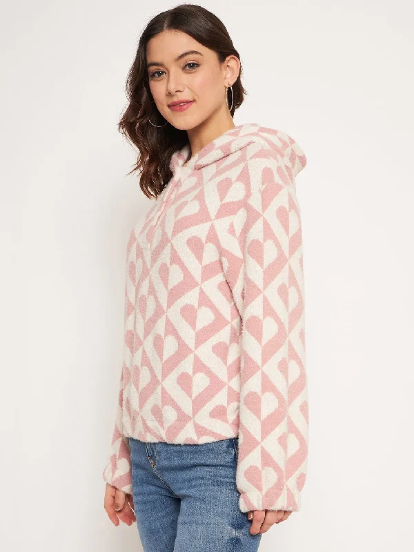 Madame Peach Hood Neck Sweatshirt