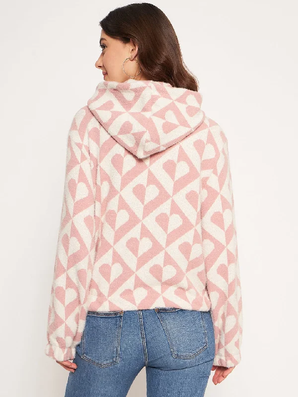 Madame Peach Hood Neck Sweatshirt