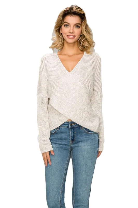 Overlap Knit Sweater