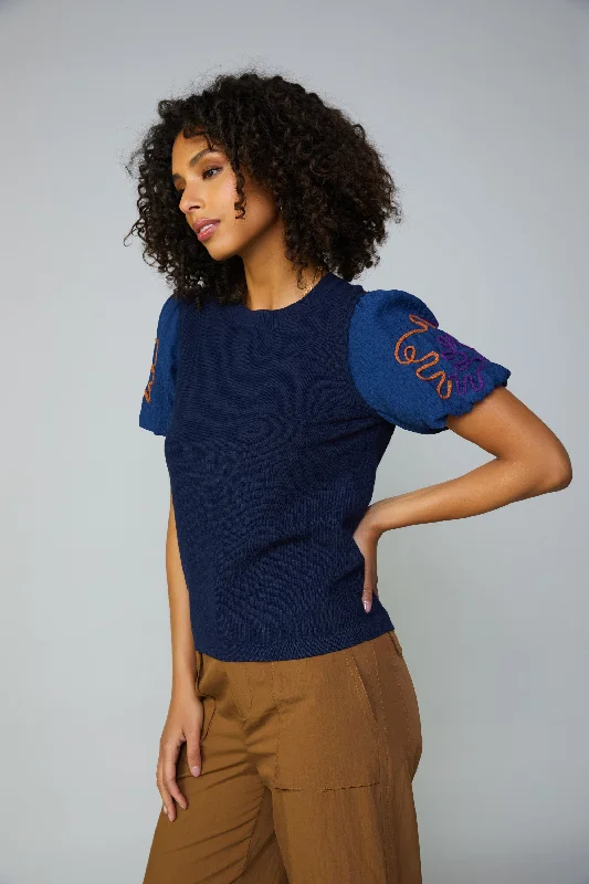 Texture Stitch Sweater Top