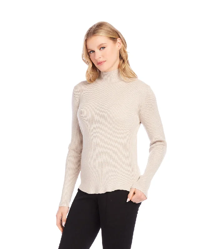 Ribbed Turtleneck Sweater