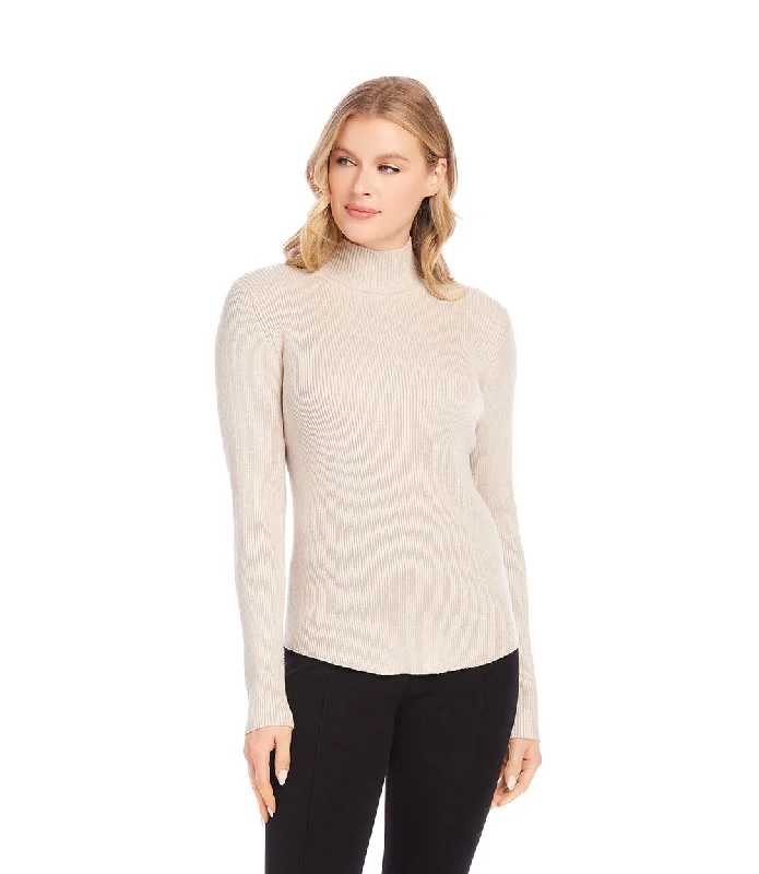 Ribbed Turtleneck Sweater