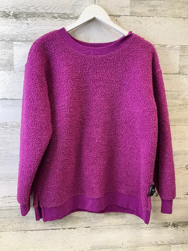 Top Long Sleeve Fleece Pullover By Loft  Size: M