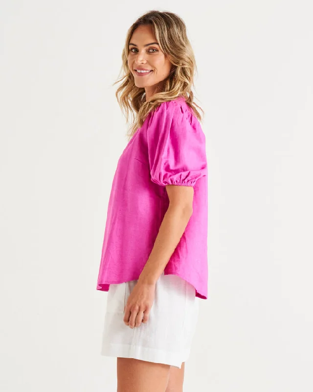 Betty Basics Alba Blouse Azalea