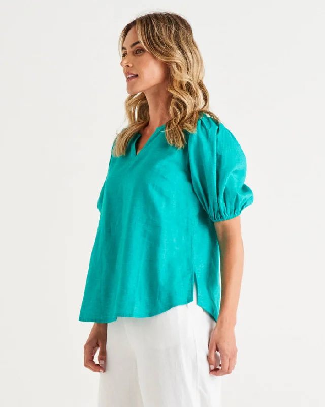 Betty Basics Alba Blouse Teal