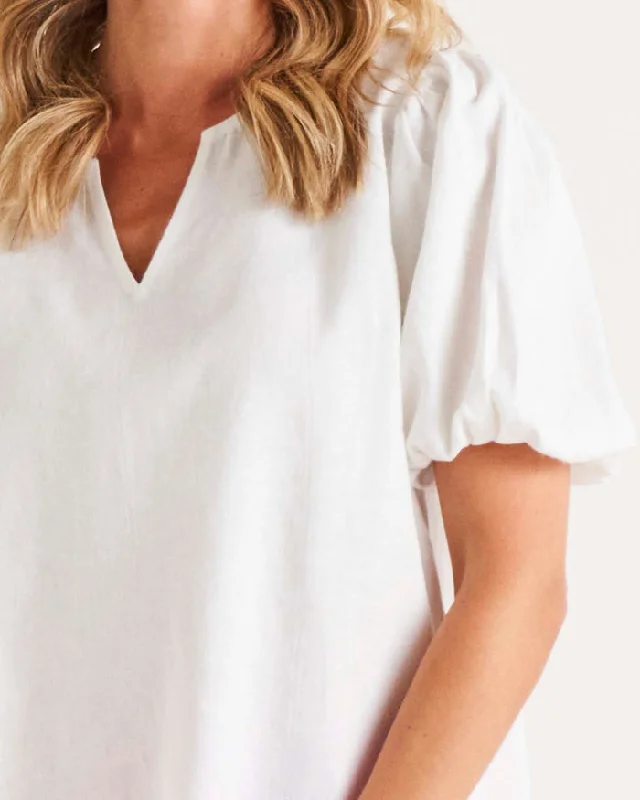 Betty Basics Alba Blouse White