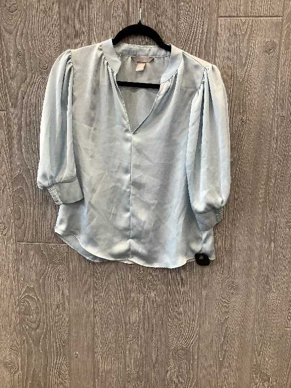 Blue Blouse Long Sleeve H&m, Size Xs