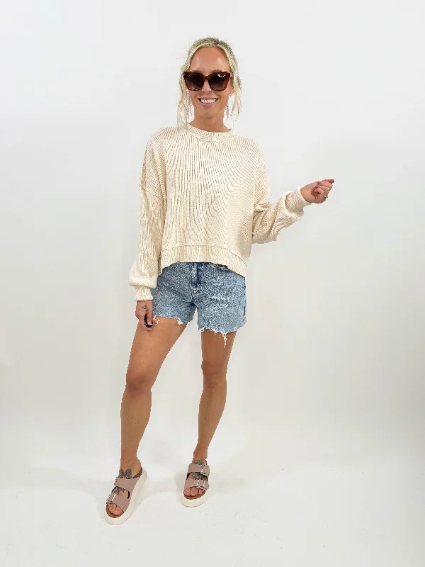 Leda Sweater- NATURAL-FINAL SALE*L*