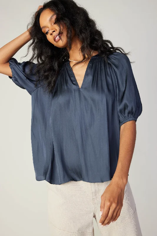 Gathered Neckline Blouse