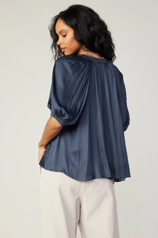 Gathered Neckline Blouse