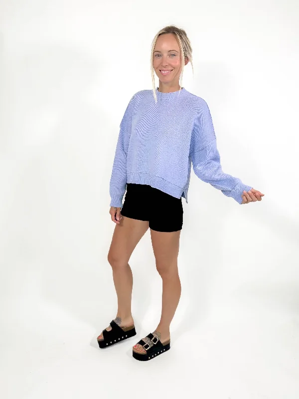 Leda Sweater- DUSTY BLUE