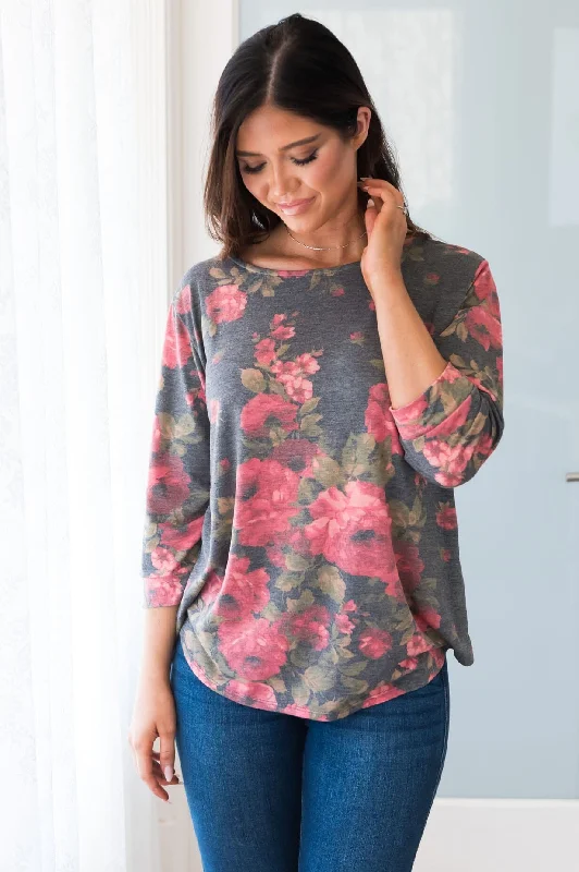 Be A Bold Beauty Modest Floral Top