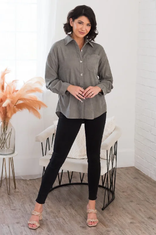 Goal Chaser Modest Corduroy Button Up