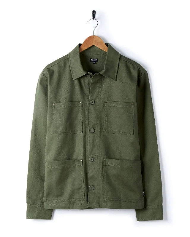 Barden - Womens Lightweight Utility Jacket - Dark Green