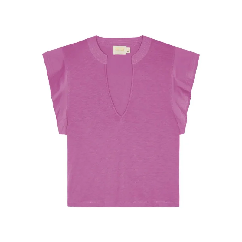 Constance V-Neck Top (Rosebud)