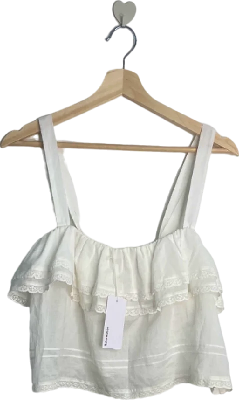 Reformation White Tarragon Top UK 12