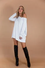 Suzanna Long Sleeve Top - White