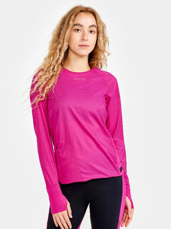 WOMEN'S PRO HYPERVENT RUNNING WIND TOP