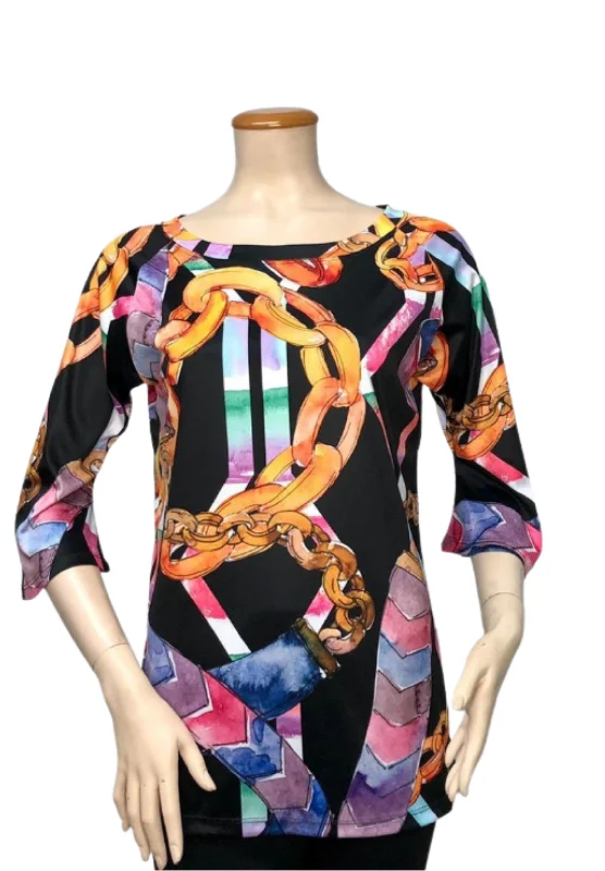 FASHQUE - DIGITAL PRINT TUNIC TOP - T1102