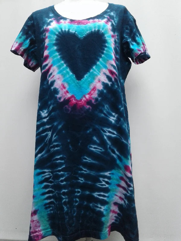 ""The Blues"" Heart Pattern Beach Cover-Up